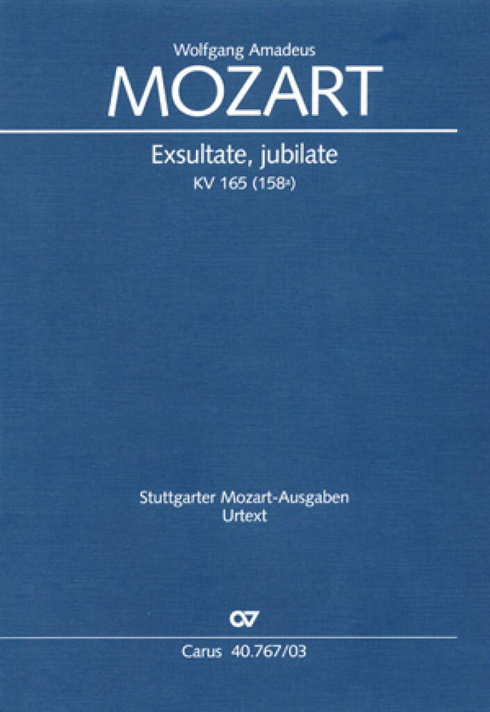 Wolfgang Amadeus Mozart: Exsultate, jubilate: Kammerensemble