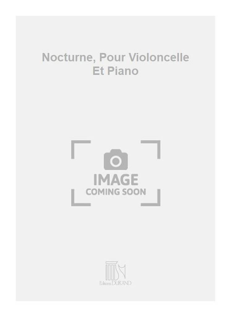 André Jolivet: Nocturne, Pour Violoncelle Et Piano: Cello mit Begleitung