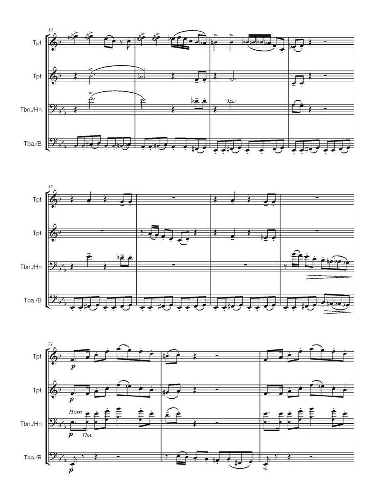 Henry Mancini: Baby Elephant Walk: (Arr. Eric J. Hovi): Blechbläser Ensemble