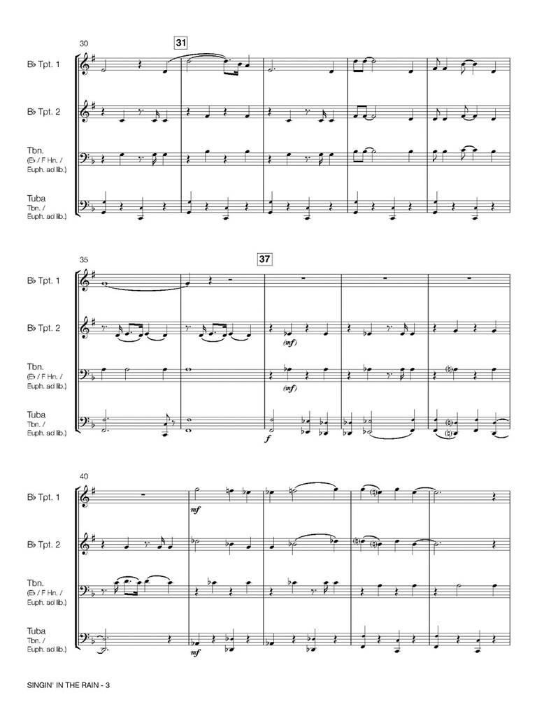 Gene Kelly: Singin' in the Rain: (Arr. Eric J. Hovi): Blechbläser Ensemble