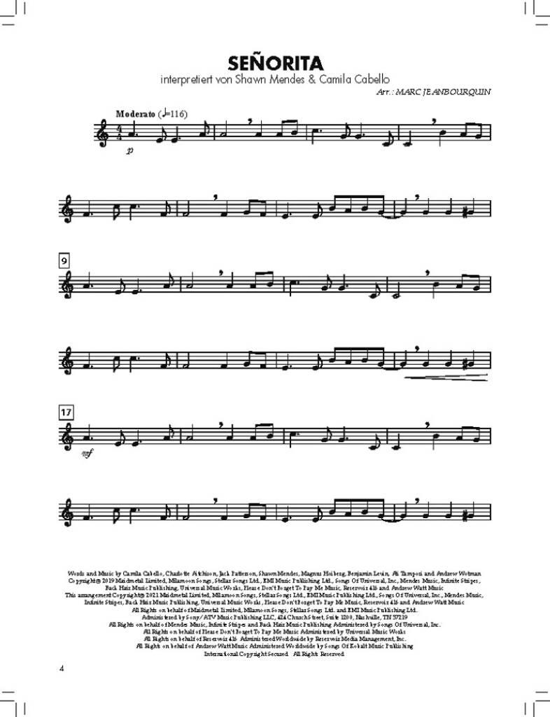 BläserKlasse Chart-Hits - Bassklarinette/Tenorhorn: (Arr. Marc Jeanbourquin): Blasorchester