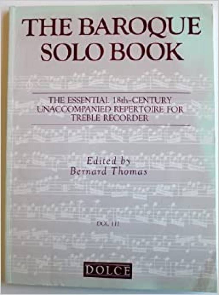 B. Thomas: Baroque Solo Book: Altblockflöte