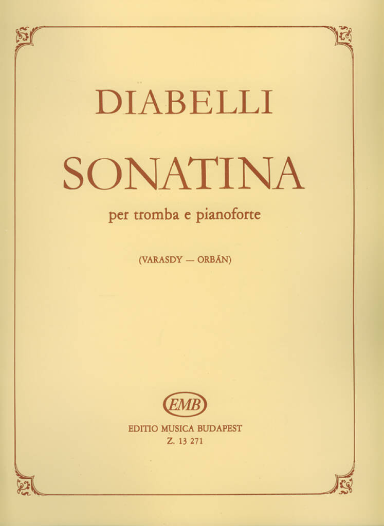 Anton Diabelli: Sonatina per tromba e pianoforte op. 151, No. 1: Trompete mit Begleitung