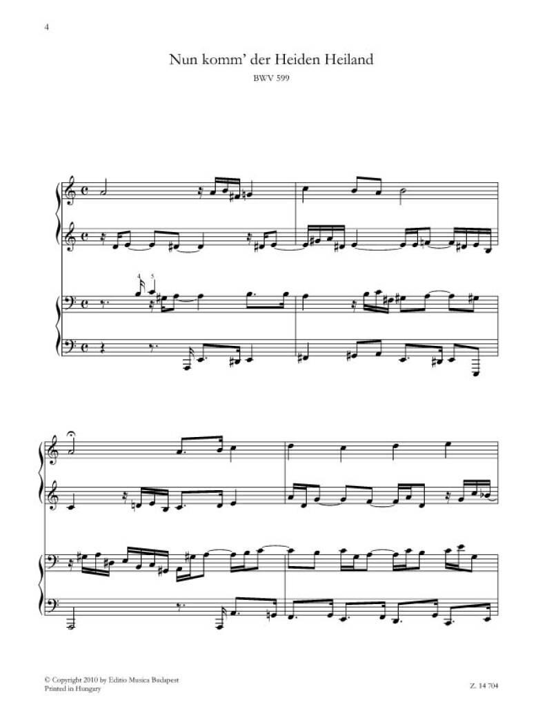 György Kurtág: Sieben Bach-Choräle - Seven Bach Chorales: Klavier Duett