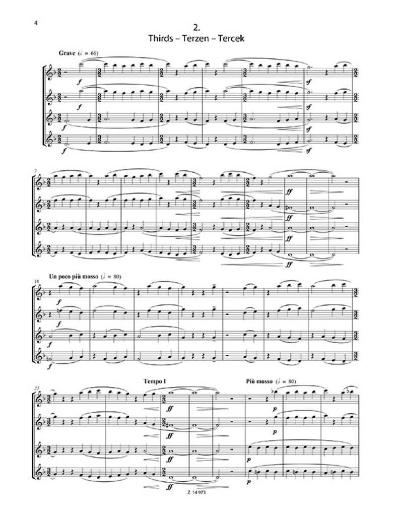 Béla Bartók: Quartets for flute: Flöte Ensemble
