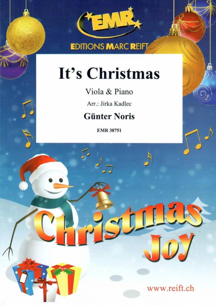 Günter Noris: It's Christmas: (Arr. Jirka Kadlec): Viola mit Begleitung