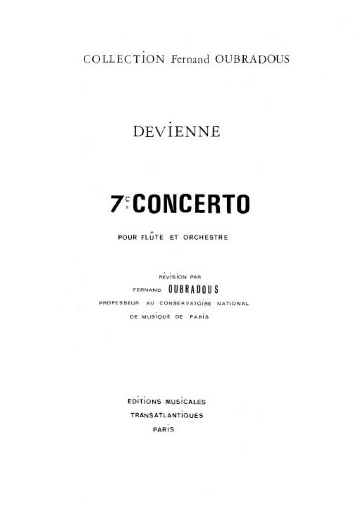 François Devienne: 7Ème Concerto: Orchester mit Solo
