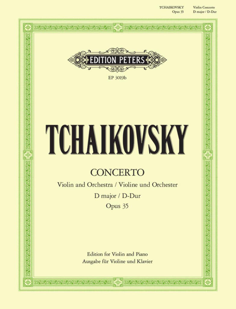 Pyotr Ilyich Tchaikovsky: Violin Concerto In D Op.35: Violine mit Begleitung