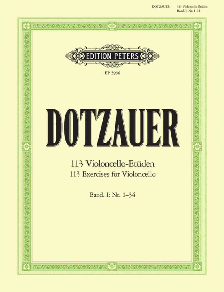 Friedrich Dotzauer: Etudes(113) 1: Cello Solo