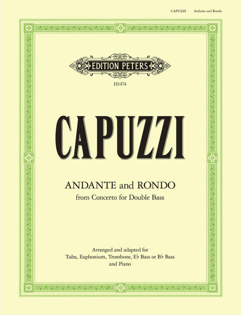 Antonio Capuzzi: Andante and Rondo: Tuba mit Begleitung