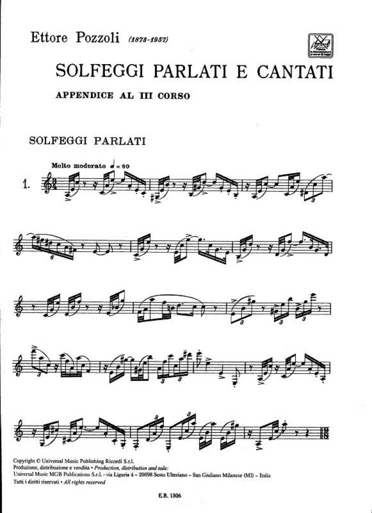 Solfeggi Parlati E Cantati