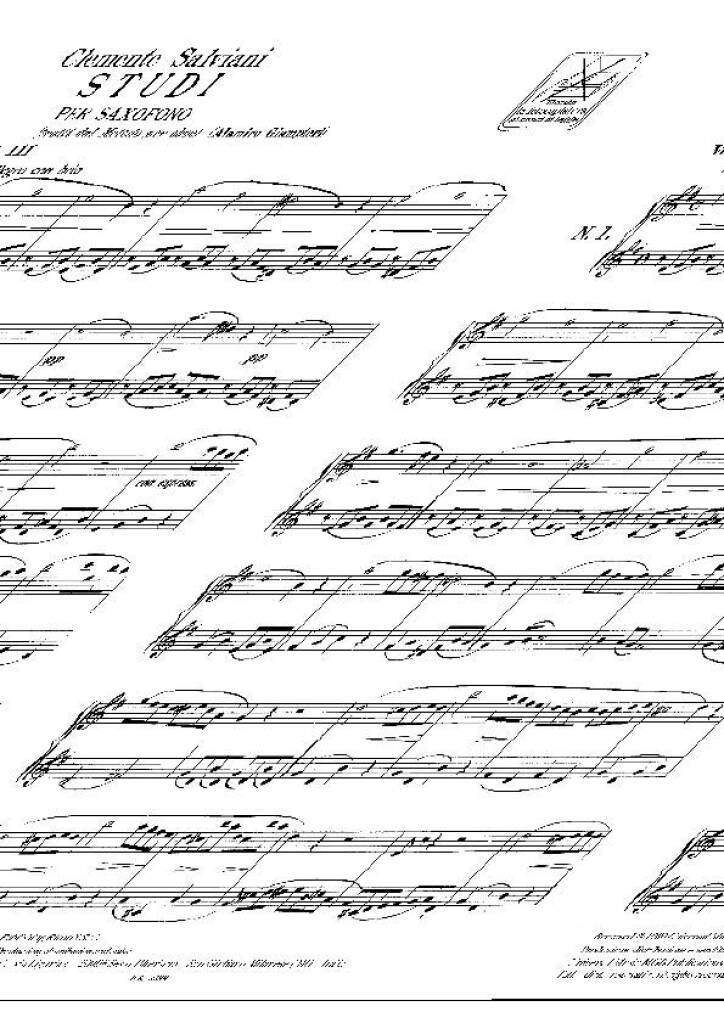 Studi Per Saxofono 3 (Tratti Dal Metodo Per Oboe)