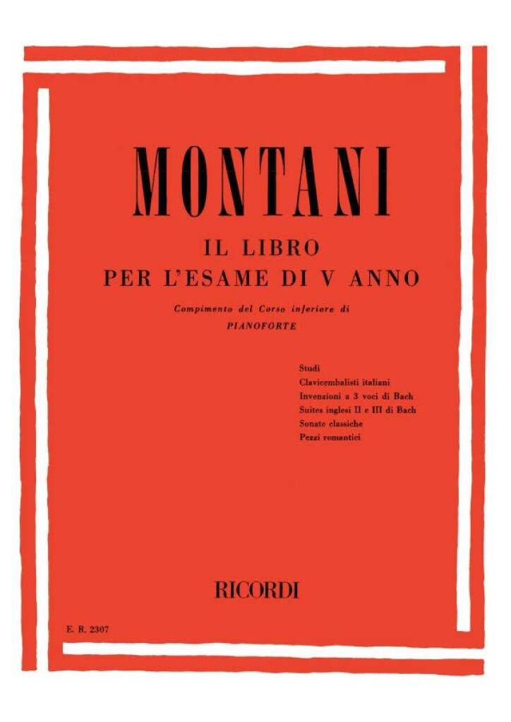 Pietro Montani: Libro Per L'Esame Di V Anno - Compimento Del: Klavier Solo