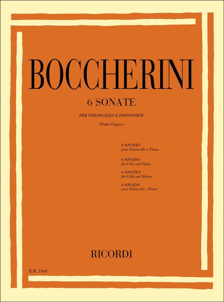 Luigi Boccherini: 6 Sonates: Cello mit Begleitung