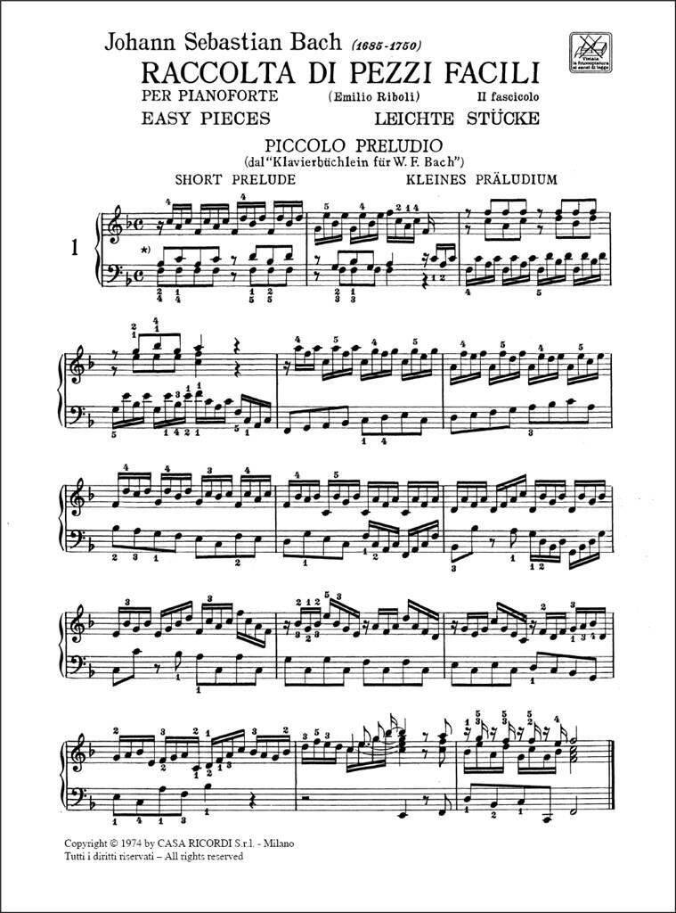 Johann Sebastian Bach: Il Mio Primo Bach - Fascicolo II: Klavier Solo