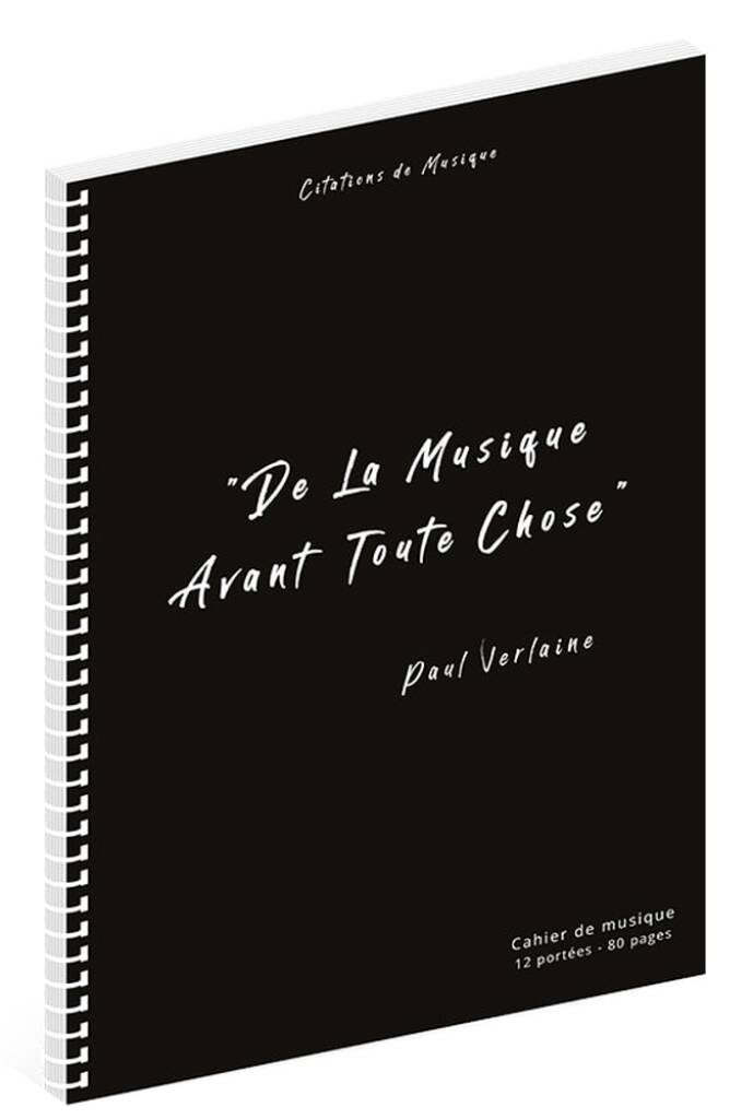 Cahier de musique Verlaine: Notenpapier