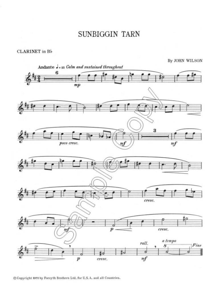 John Wilson: Three Westmoreland Sketches: Oboe mit Begleitung