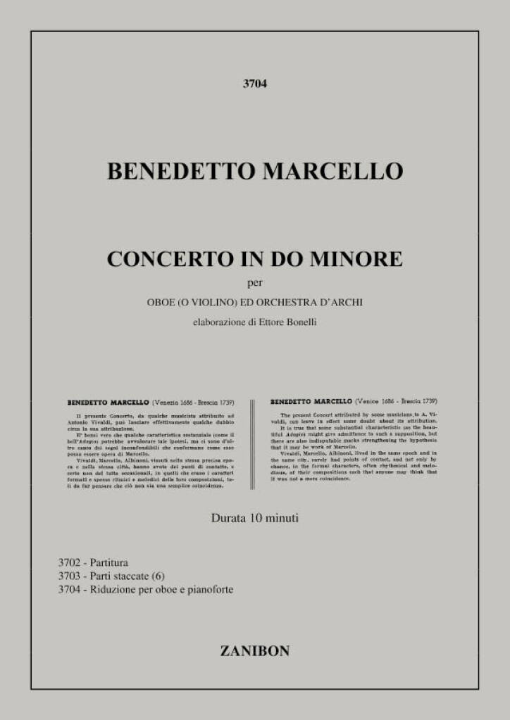Benedetto Marcello: Concerto In Do Minore Per Oboe E Orchestra D'Archi: Oboe mit Begleitung