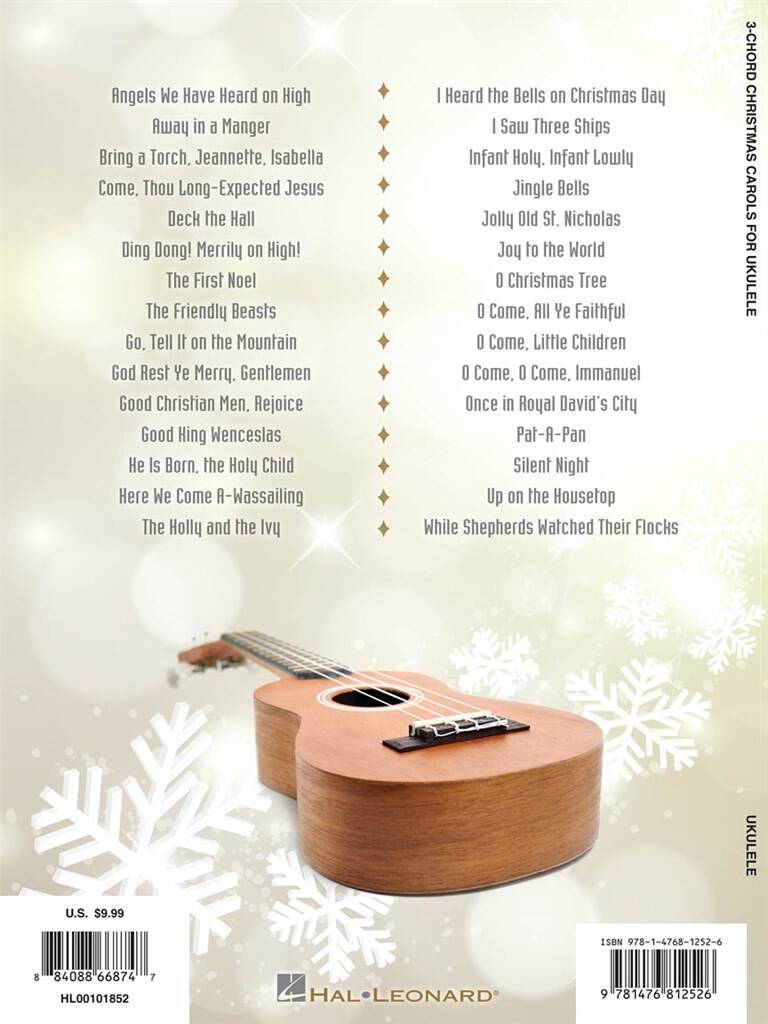 3-Chord Christmas Carols for Ukulele: Ukulele Solo