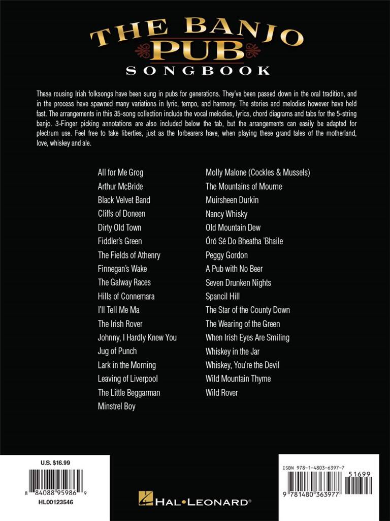 The Banjo Pub Songbook: Banjo