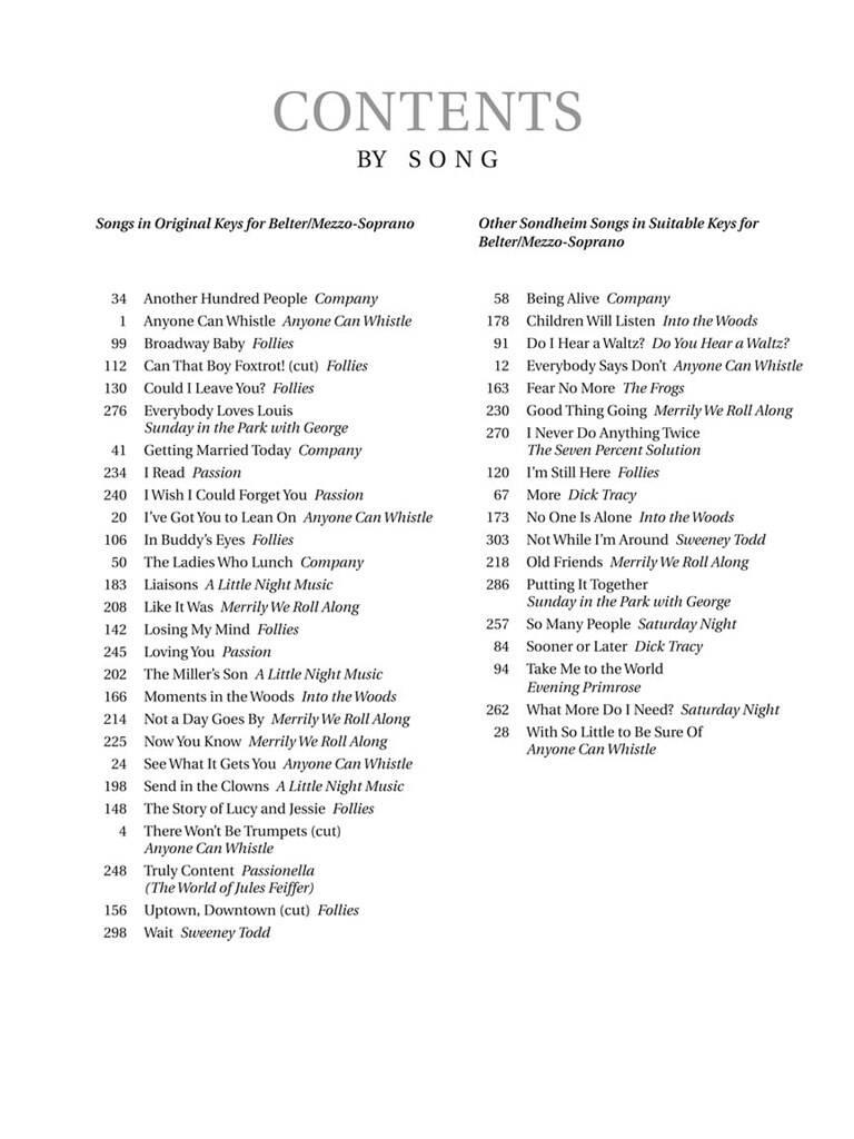 Sondheim for Singers: Gesang mit Klavier