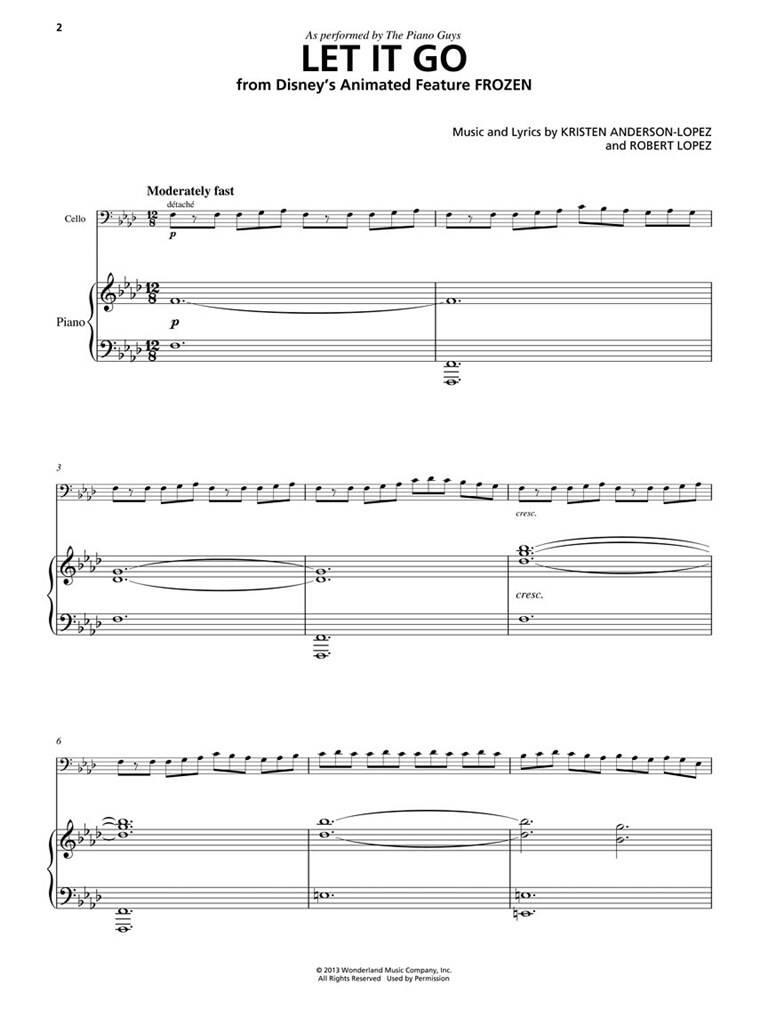 The Piano Guys: Let It Go: Cello mit Begleitung