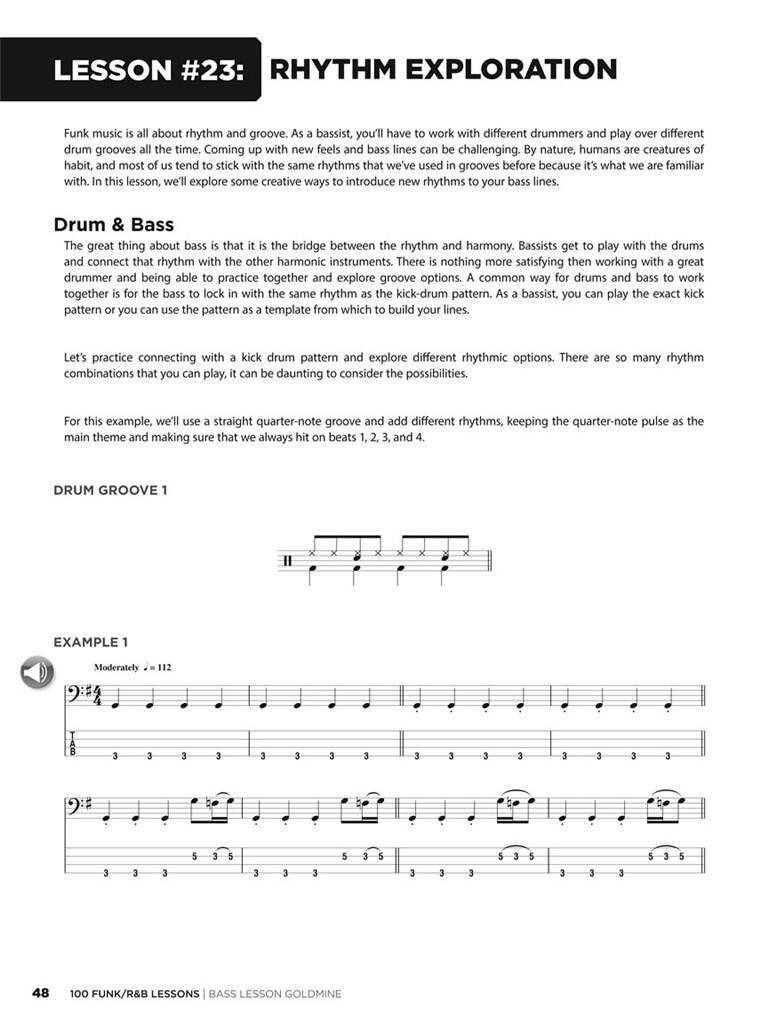 100 Funk/R&B Lessons: Bassgitarre Solo