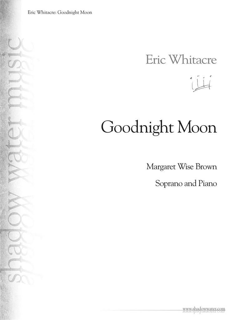 Eric Whitacre: Goodnight Moon: Gesang mit Klavier