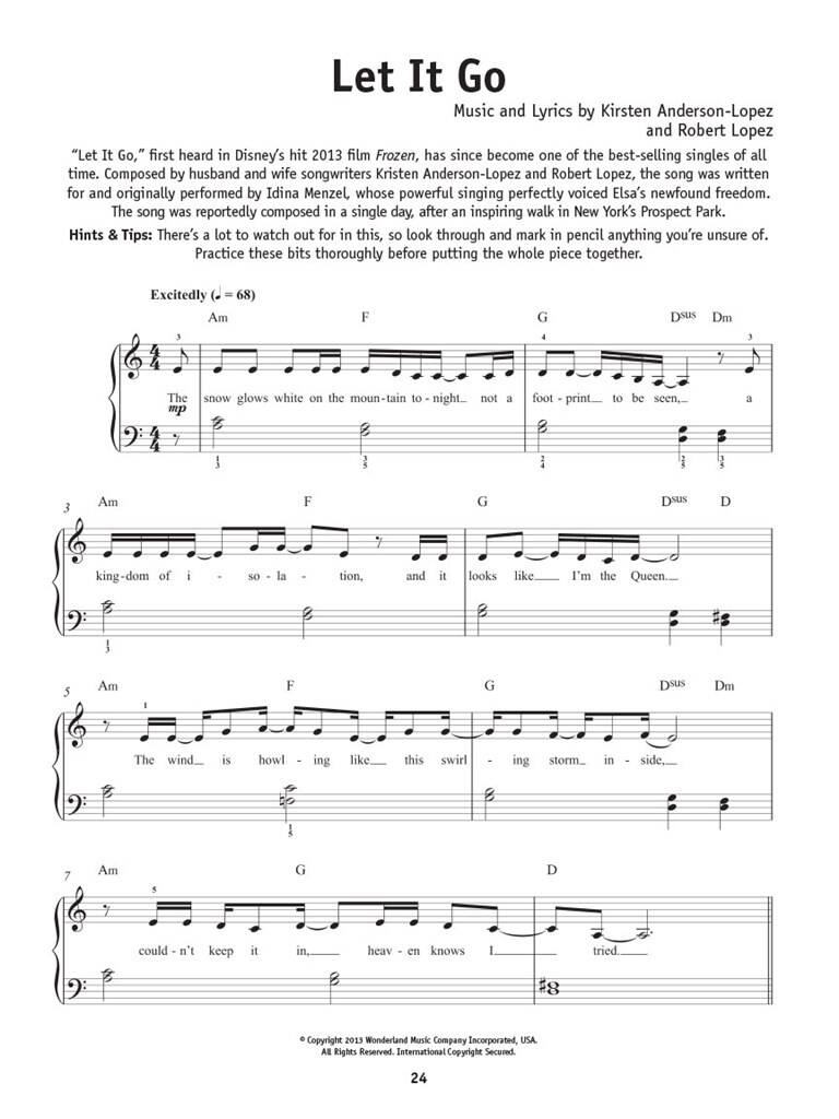 Really Easy Piano: Disney Hits: Easy Piano