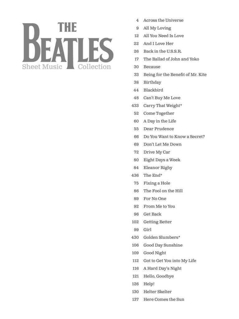 The Beatles: The Beatles Sheet Music Collection: Klavier, Gesang, Gitarre (Songbooks)