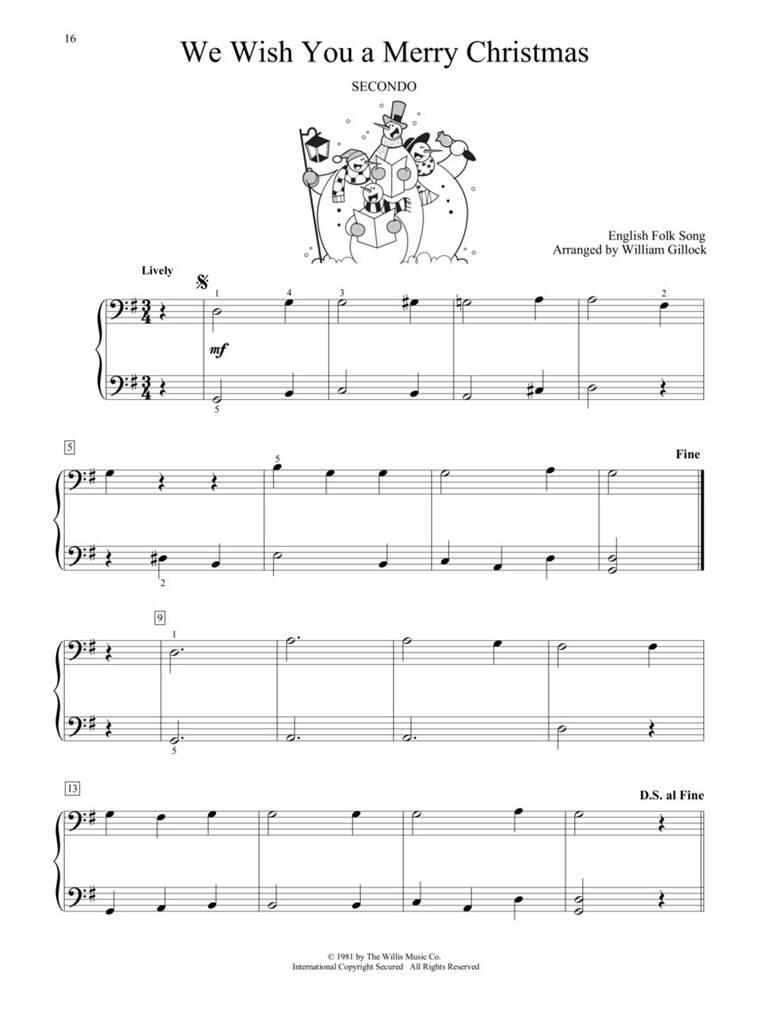 Christmas Together: (Arr. William Gillock): Klavier vierhändig