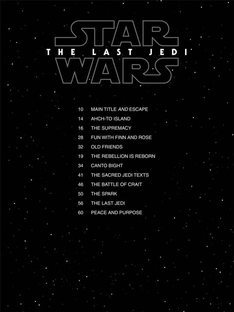 John Williams: Star Wars: The Last Jedi: Easy Piano