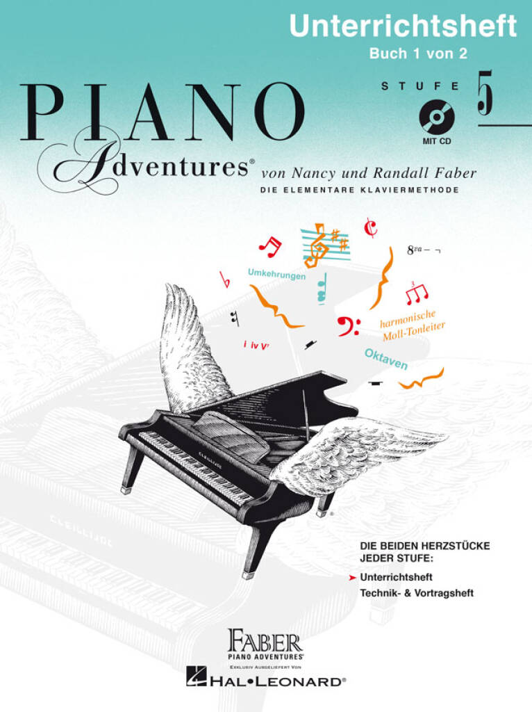 Piano Adventures: Unterrichtsheft Stufe 5 mit CD