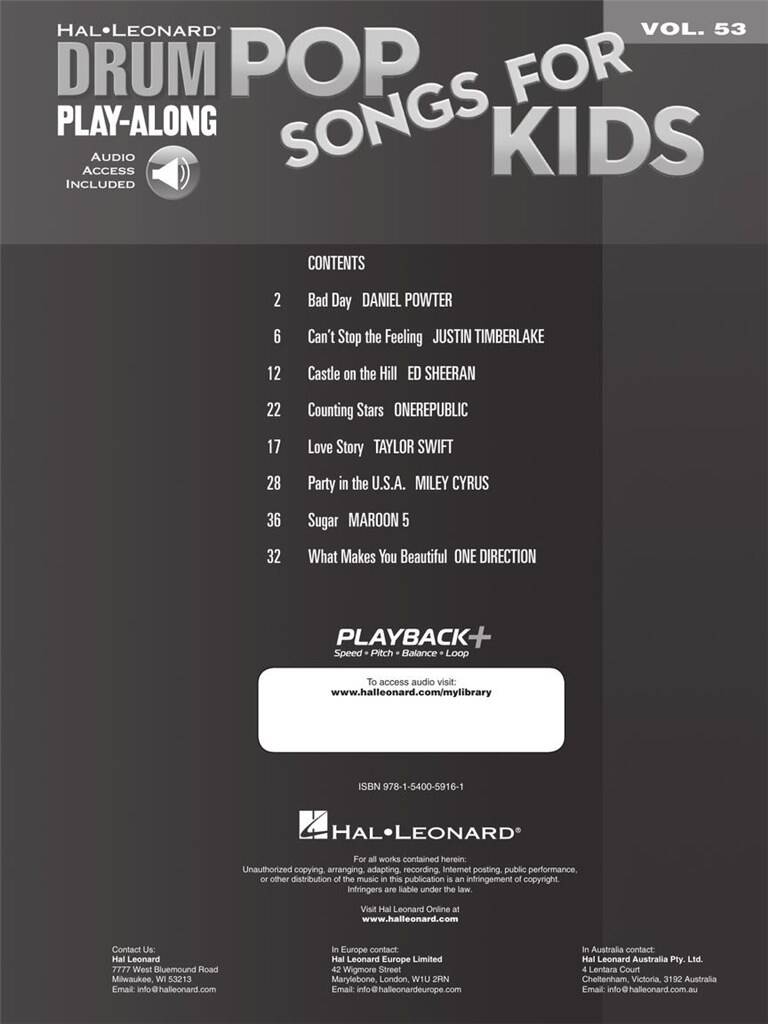 Pop Songs for Kids: Schlagzeug