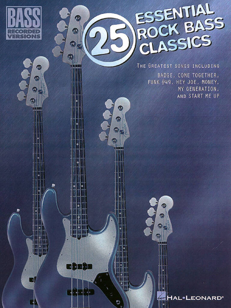 25 Essential Rock Bass Classics: Bassgitarre Solo