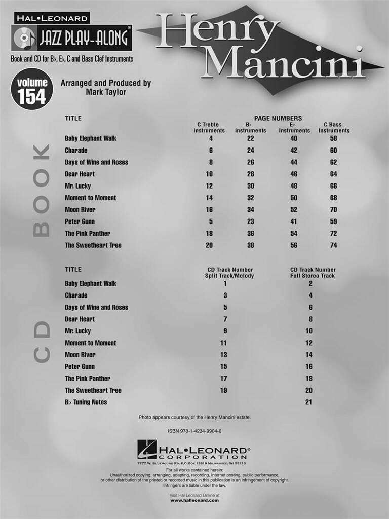 Henry Mancini: Sonstoge Variationen