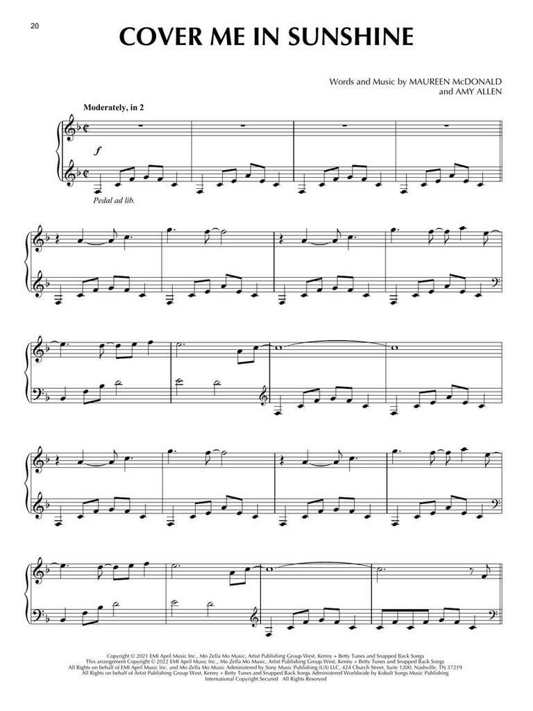 15 Chart Hits for Piano Solo: Klavier Solo