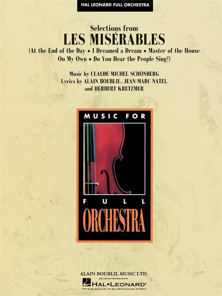 Alain Boublil: Selections from Les Miserables: (Arr. Bob Lowden): Orchester