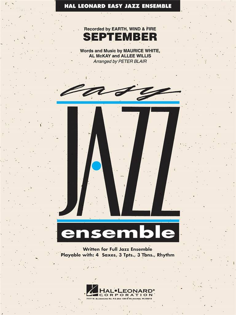 Earth, Wind & Fire: September: (Arr. Peter Blair): Jazz Ensemble