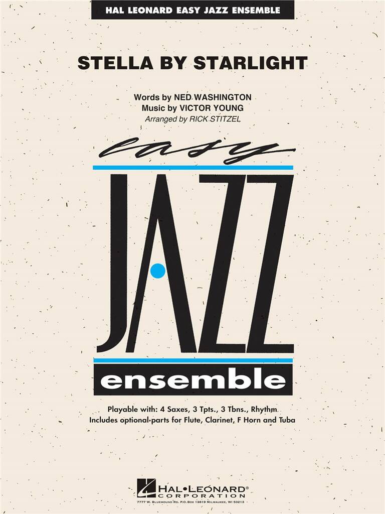 Ned Washington: Stella by Starlight: (Arr. Rick Stitzel): Jazz Ensemble