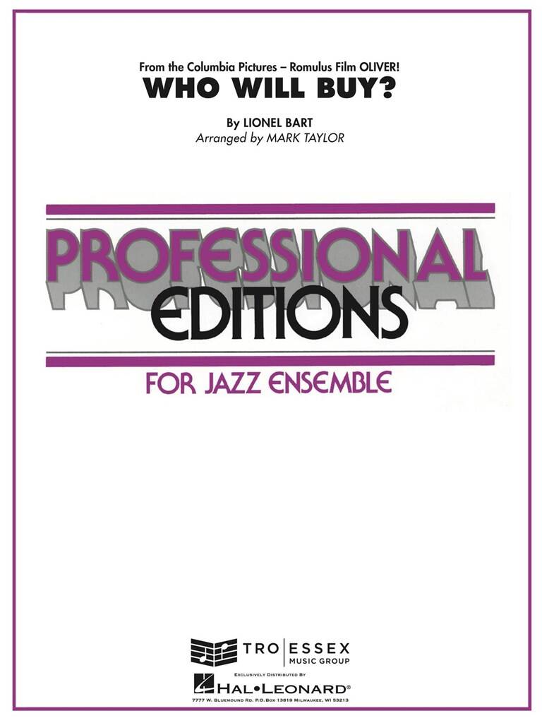 Lionel Bart: Who Will Buy?: (Arr. Mark Taylor): Jazz Ensemble
