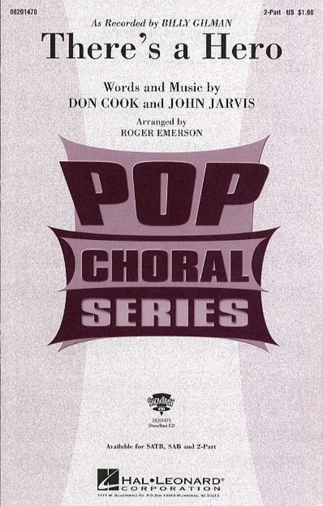 Don Cook: There's a Hero: (Arr. Roger Emerson): Frauenchor mit Klavier/Orgel