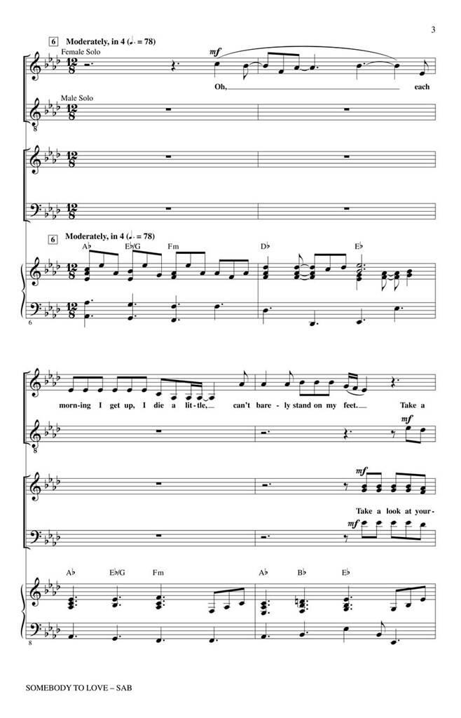 Freddie Mercury: Somebody To Love: Gemischter Chor mit Klavier/Orgel