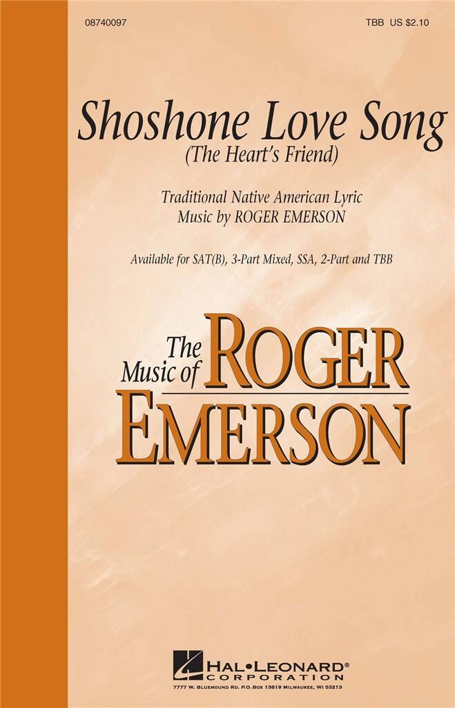 Shoshone Love Song: (Arr. Roger Emerson): Männerchor mit Begleitung