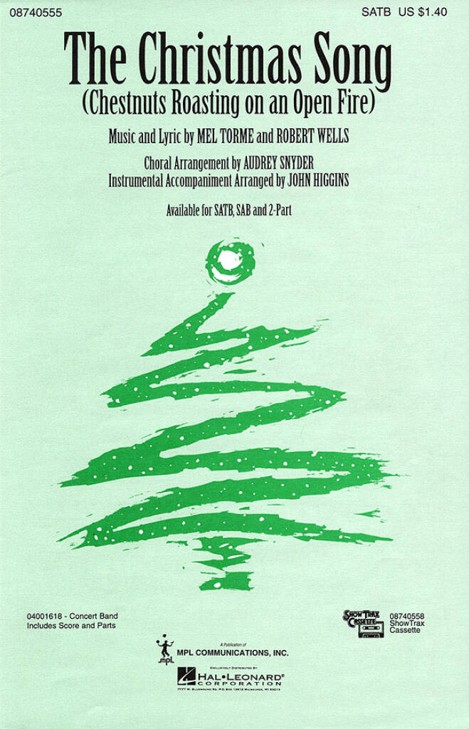 Mel Torme: The Christmas Song: (Arr. Audrey Snyder): Gemischter Chor mit Begleitung