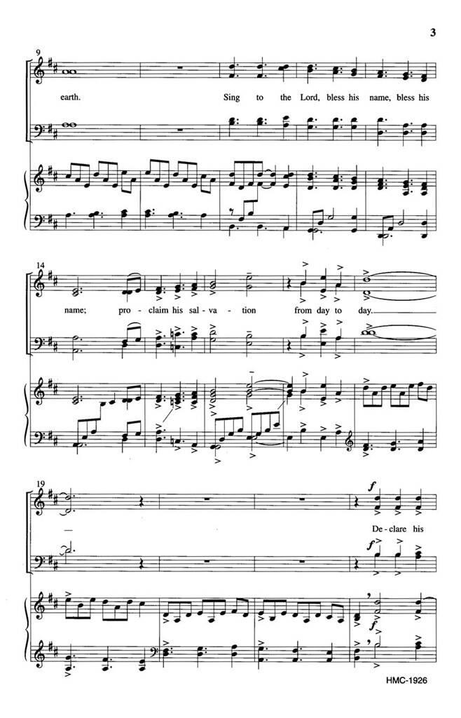K. Lee Scott: Psalm 96 (A New-Made Song): (Arr. K. Lee Scott): Gemischter Chor mit Klavier/Orgel