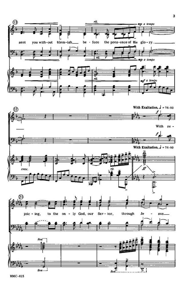 David Schwoebel: Ascription Of Praise: (Arr. David Schwoebel): Gemischter Chor mit Klavier/Orgel