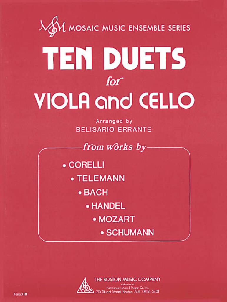 Ten Duets for Viola and Cello: (Arr. Belisario Errante): Streicher Duett