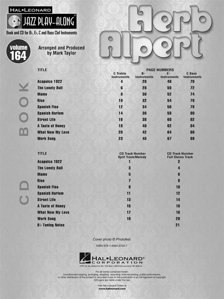 Herb Alpert: Herb Alpert: Sonstoge Variationen