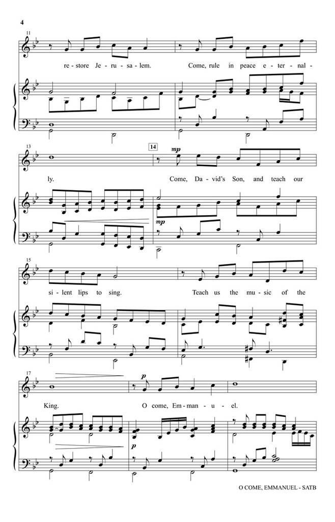 Joseph M. Martin: O Come, Emmanuel (from The Voices of Christmas): Gemischter Chor mit Begleitung